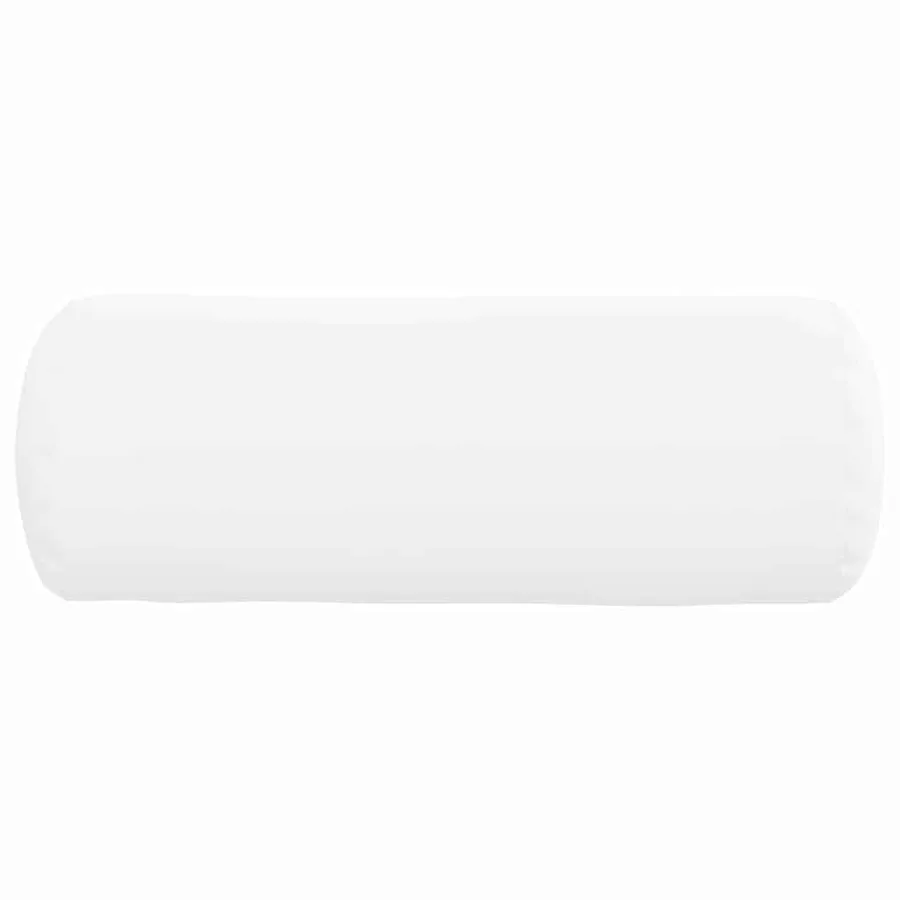 Coussins d'accent 2 pcs Blanc Ø 25 x 70 cm tissu - 6