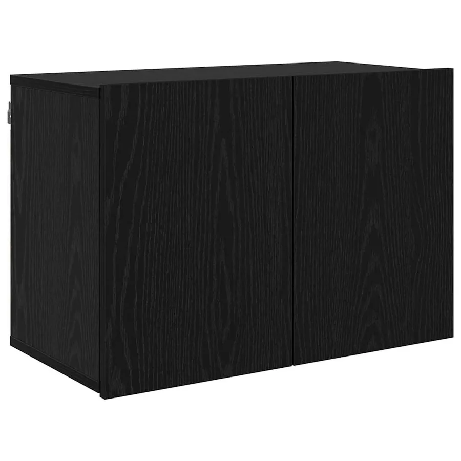 Unites TV Montage mural 6 pcs Chêne noir Bois d'ingénierie - 7