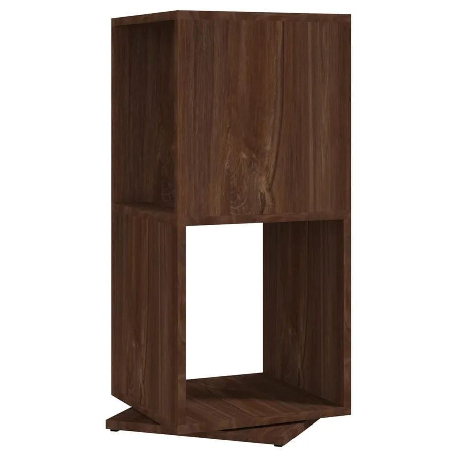 Armoire rotative Chêne marron 34,5x34,5x75,5 cm bois ingénierie - 2