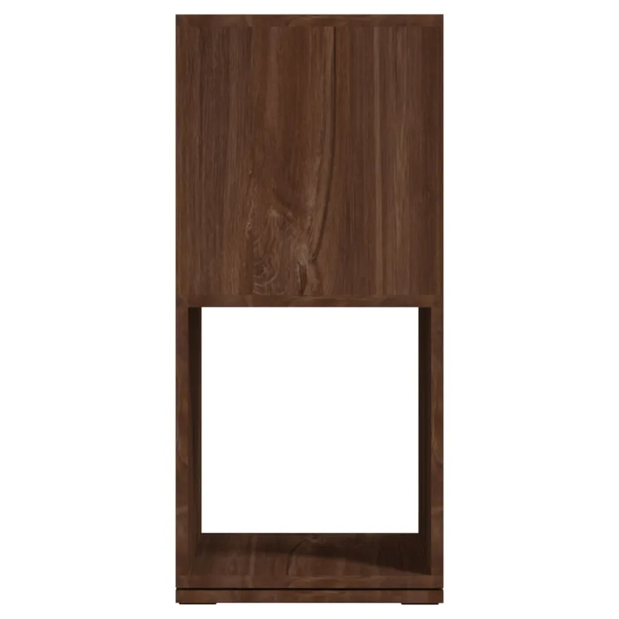Armoire rotative Chêne marron 34,5x34,5x75,5 cm bois ingénierie - 4