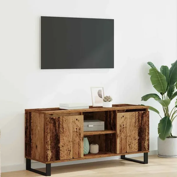 Meuble TV Bois Ancien 104 x 35 x 50 cm Bois d'ingénierie