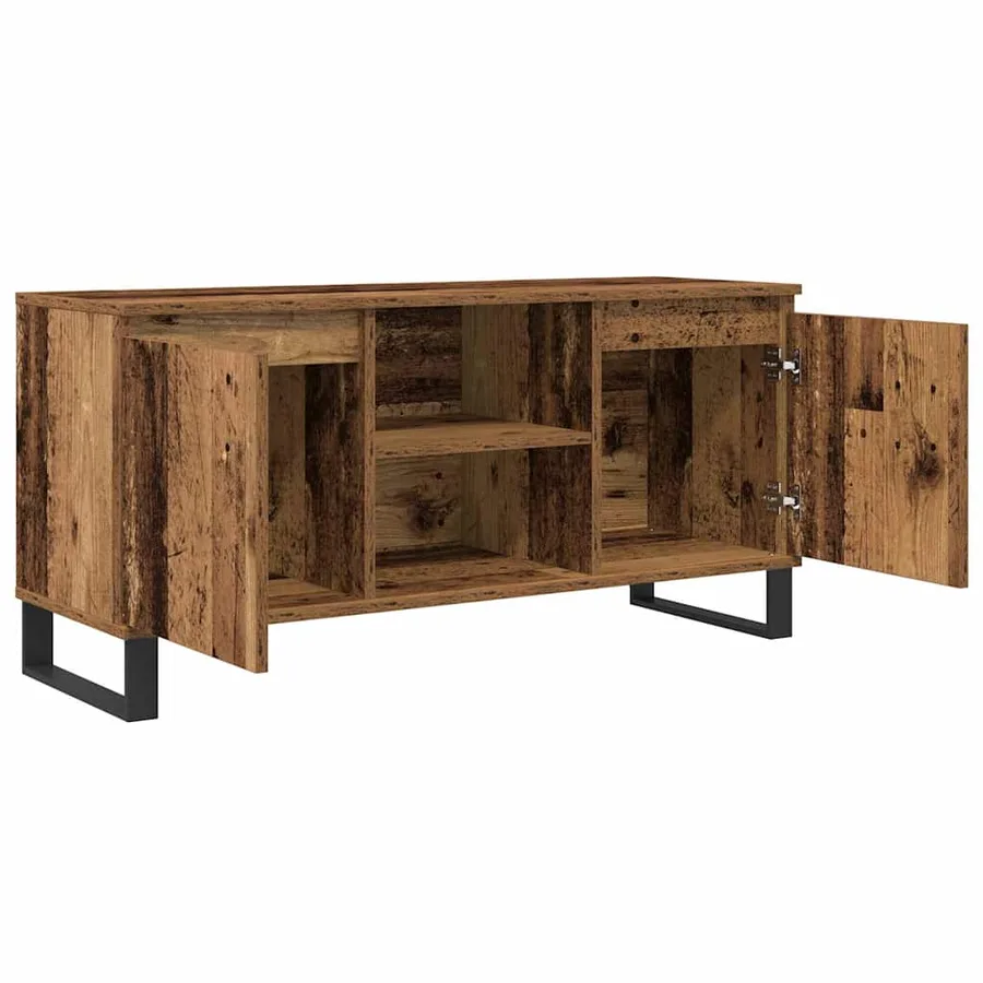 Meuble TV Bois Ancien 104 x 35 x 50 cm Bois d'ingénierie - 5