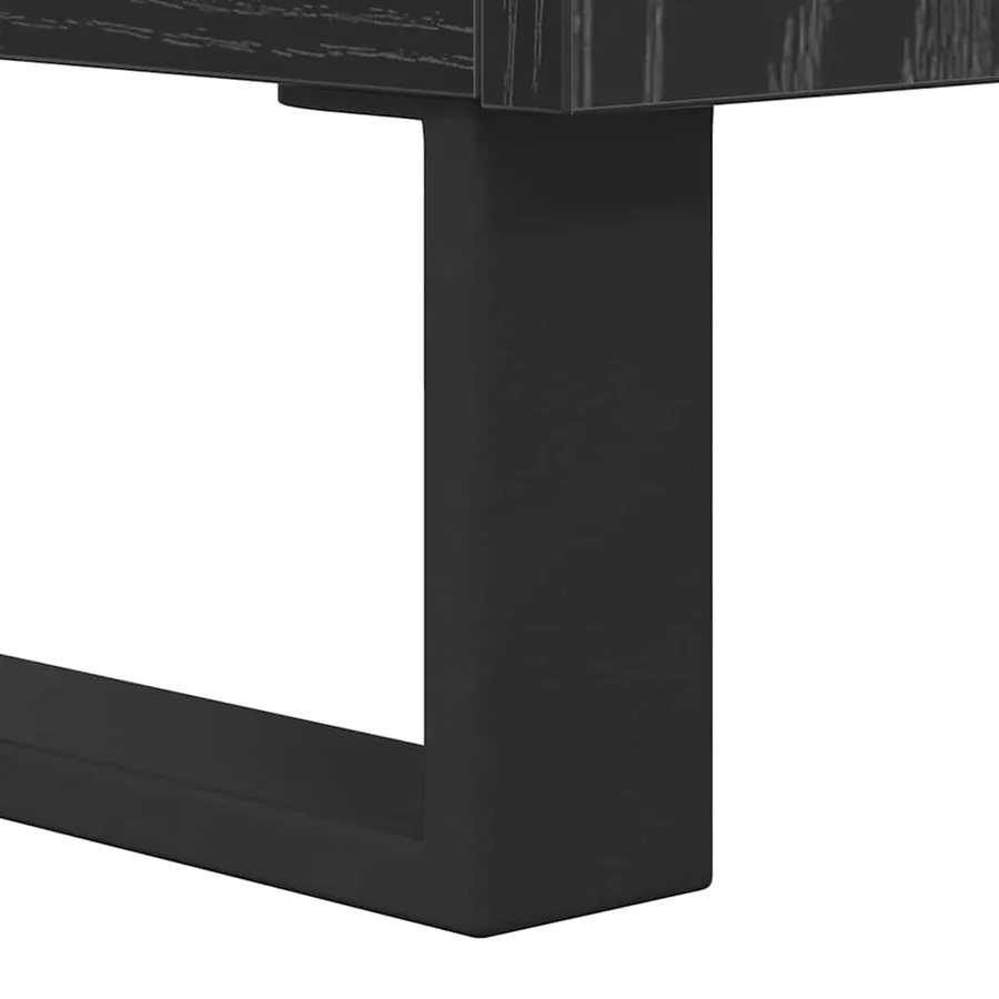 Meuble TV Chêne noir 104 x 35 x 50 cm Bois d'ingénierie - 10