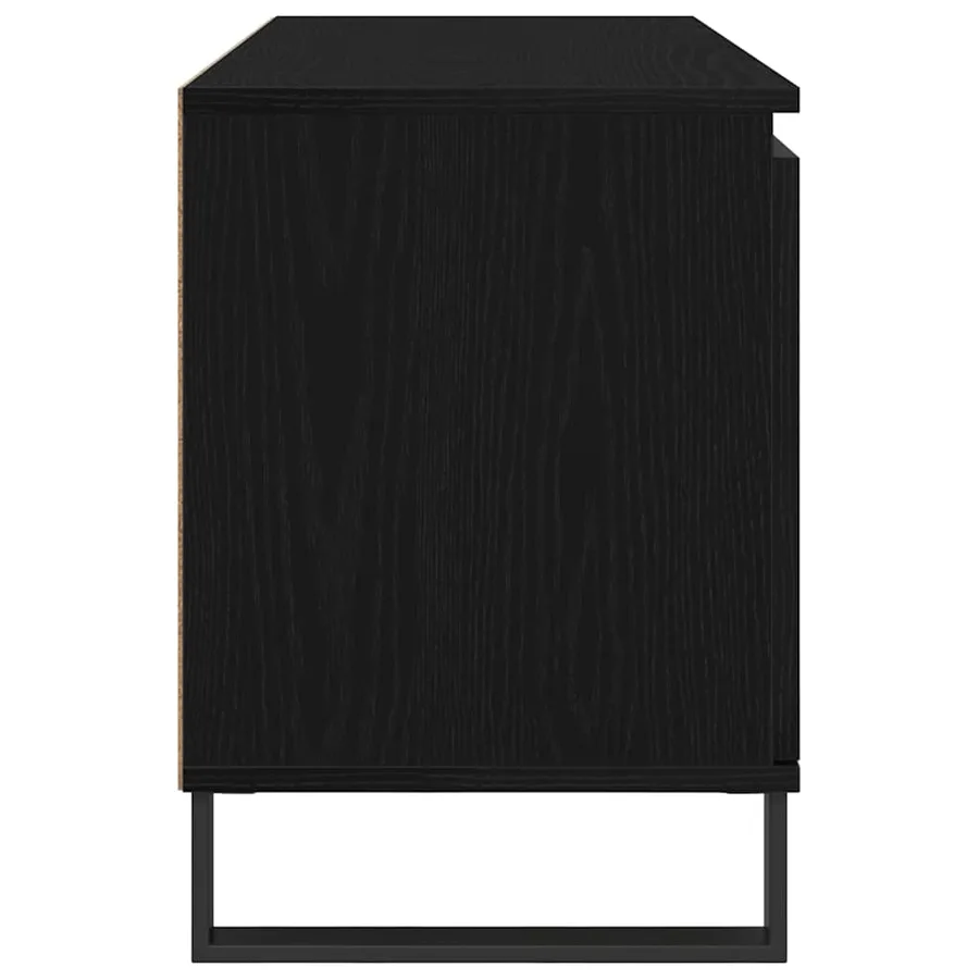 Meuble TV Chêne noir 104 x 35 x 50 cm Bois d'ingénierie - 7