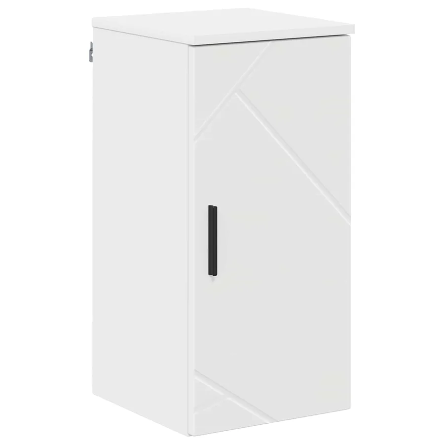 Ensemble de mobilier de salle de bain avec tiroir 5 pcs Blanc - 8