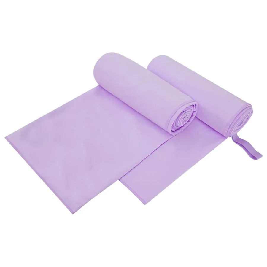Serviettes de sport 2 pcs Violet 200 x 100 cm