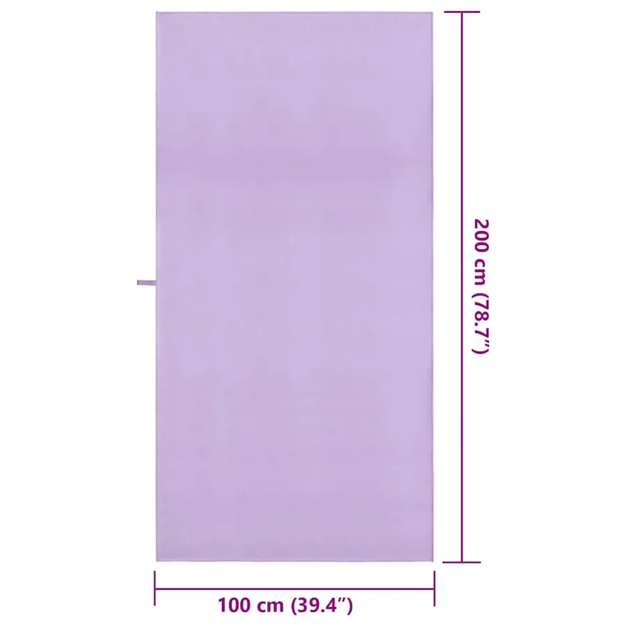 Serviettes de sport 2 pcs Violet 200 x 100 cm - 8