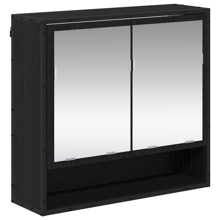 Ensemble de mobilier de salle de bain 3 pcs Chêne noir - 7