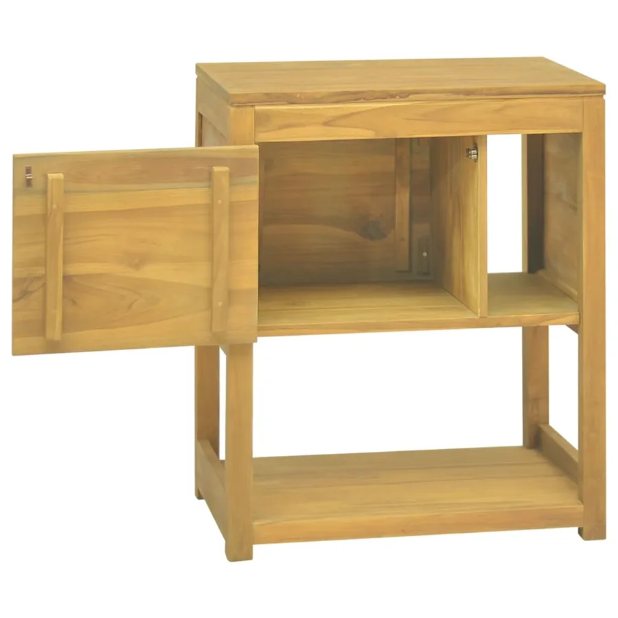 Armoire de salle de bain 60x40x75 cm bois de teck solide - 3