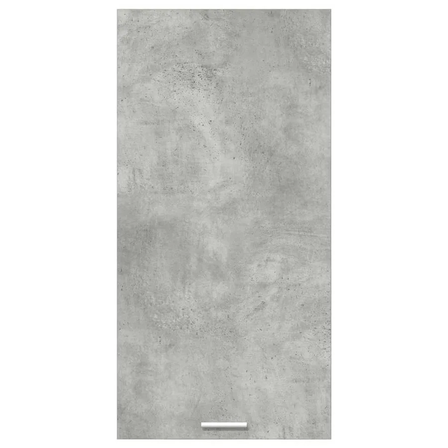 Armoire suspendue Gris béton et Blanc 50 x 31 x 100 cm - 6