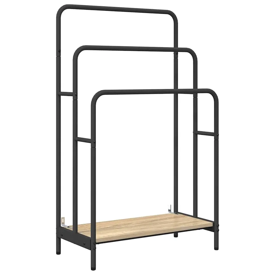 Porte-vêtements avec étagère Chêne Sonoma 60 x 30 x 100,5 cm - 2