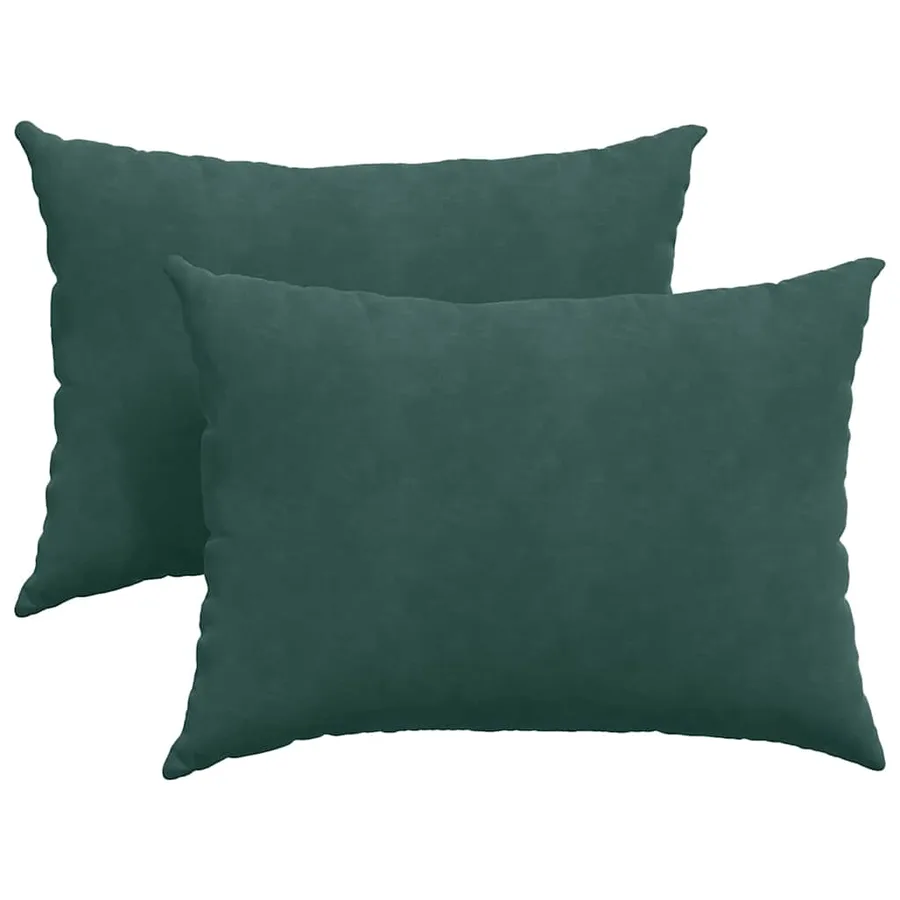 Coussins de canapé 2 pcs Vert foncé 70 x 50 cm - 2