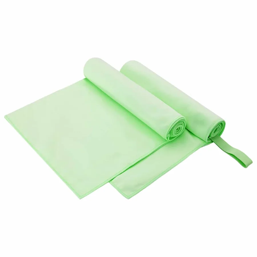 Serviettes de sport 2 pcs Vert 100 x 50 cm