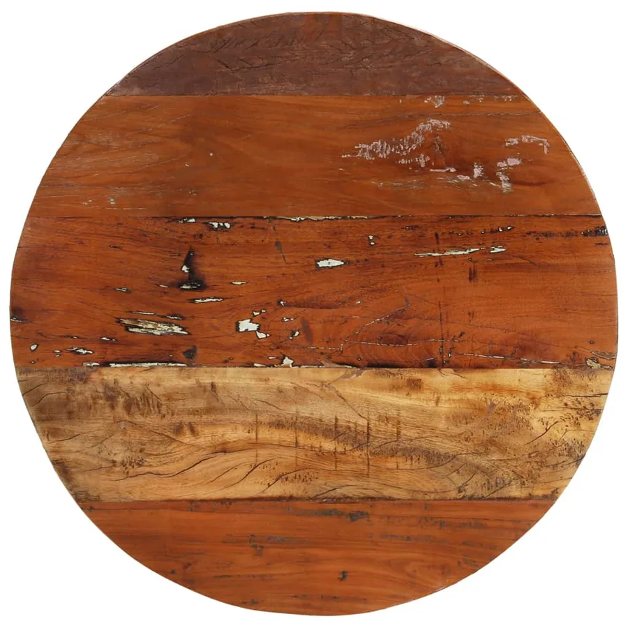Table basse Ø68 cm Bois de récupération solide - 3
