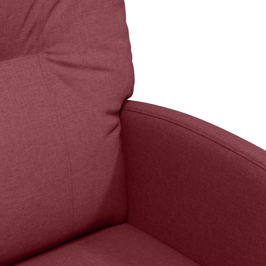 Chaises de Salle à Manger avec Roues 2 pcs Bordeaux tissu - 7