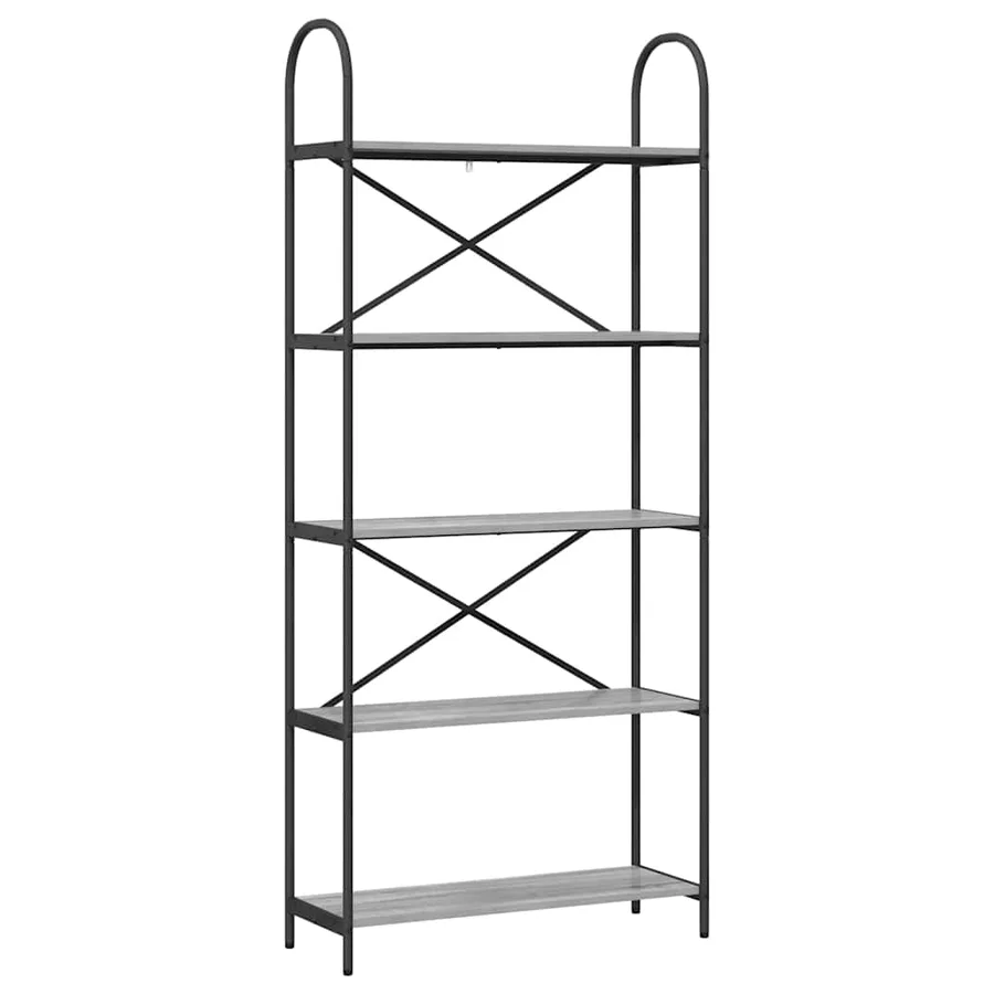 Étagère Gris Sonoma 80 x 30 x 183 cm Bois d'ingénierie - 2