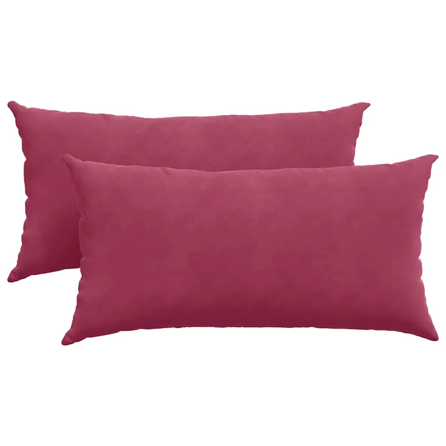 Coussins de canapé 2 pcs Bordeaux 80 x 40 cm - 2