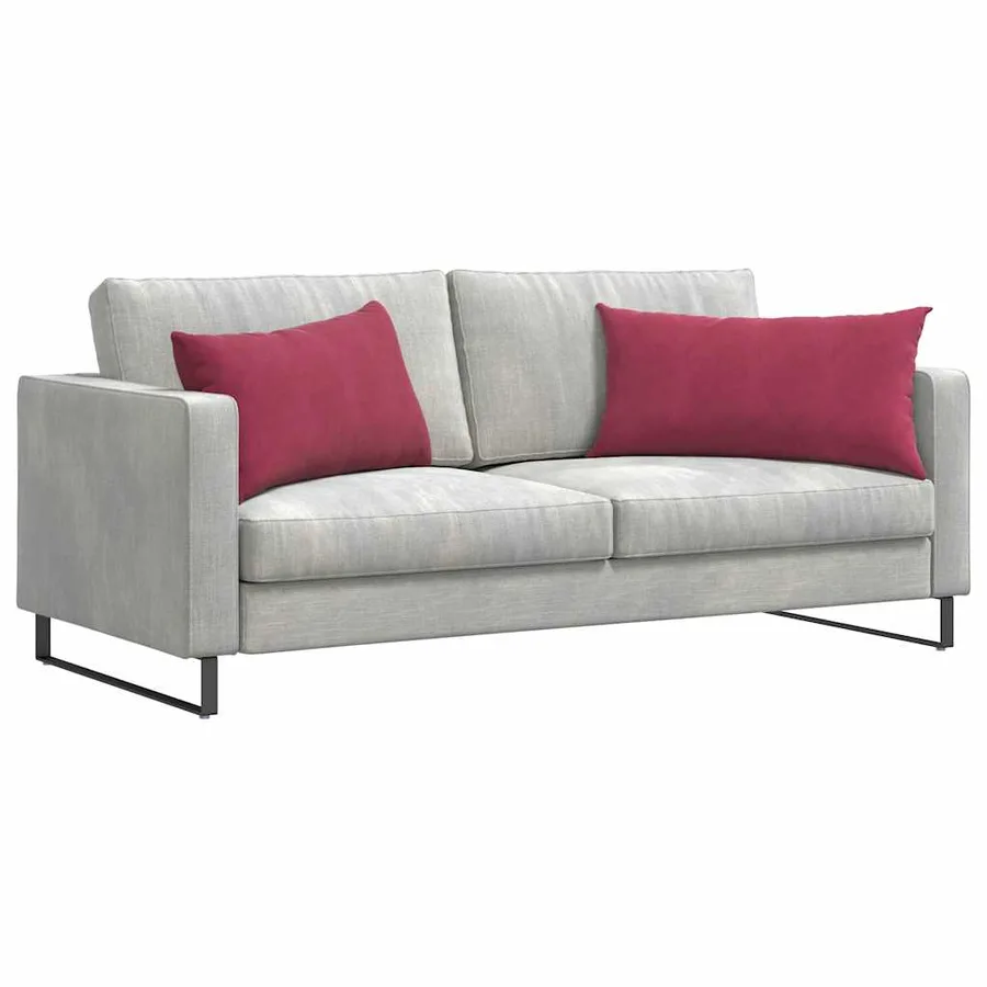 Coussins de canapé 2 pcs Bordeaux 80 x 40 cm - 3