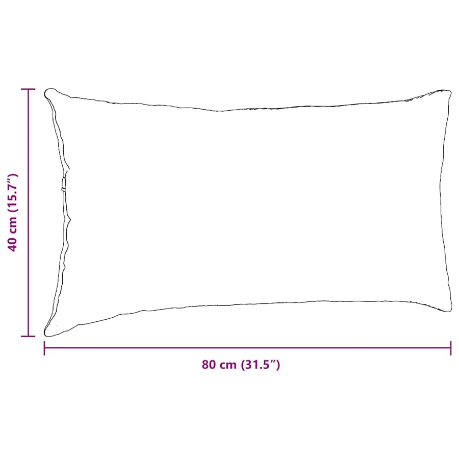 Coussins de canapé 2 pcs Bordeaux 80 x 40 cm - 9