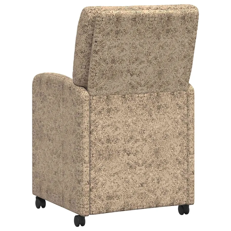 Chaises de Salle à Manger avec Roues 2 pcs Gris clair - 6