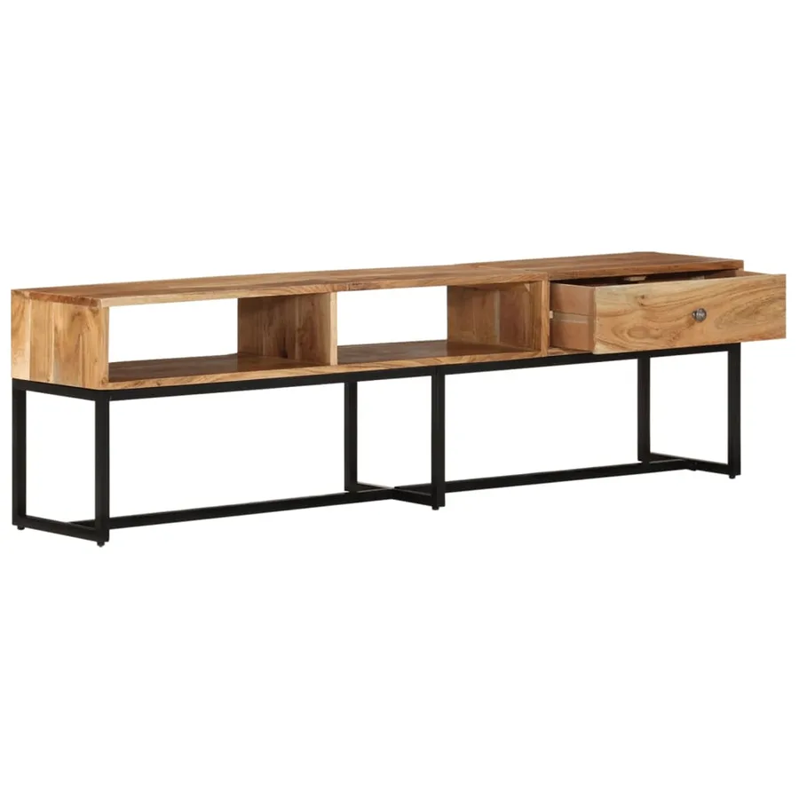 Meuble TV 160x30x45 cm Bois d'acacia massif - 3