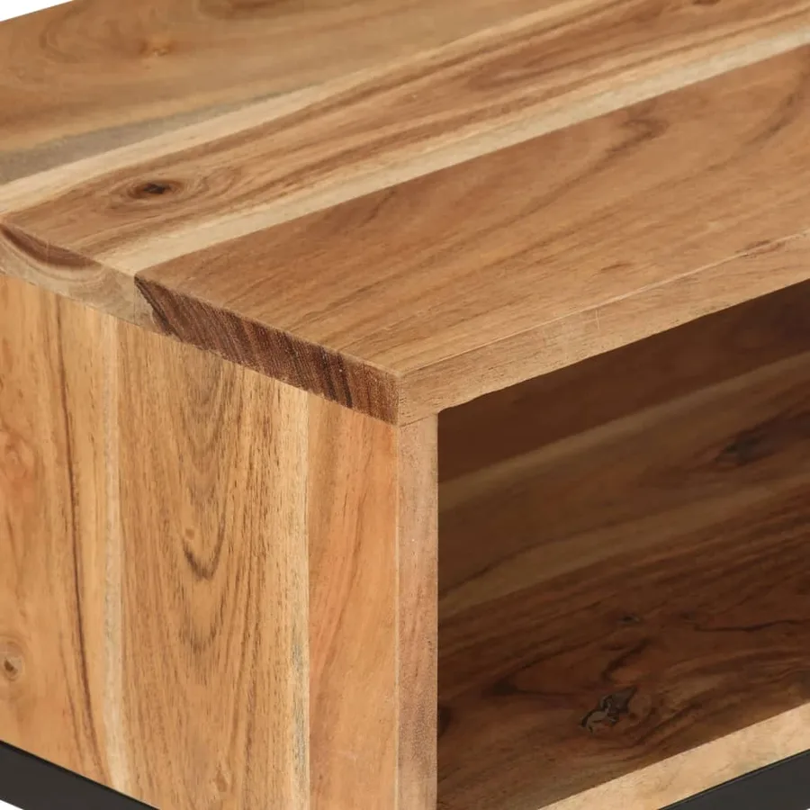 Meuble TV 160x30x45 cm Bois d'acacia massif - 5