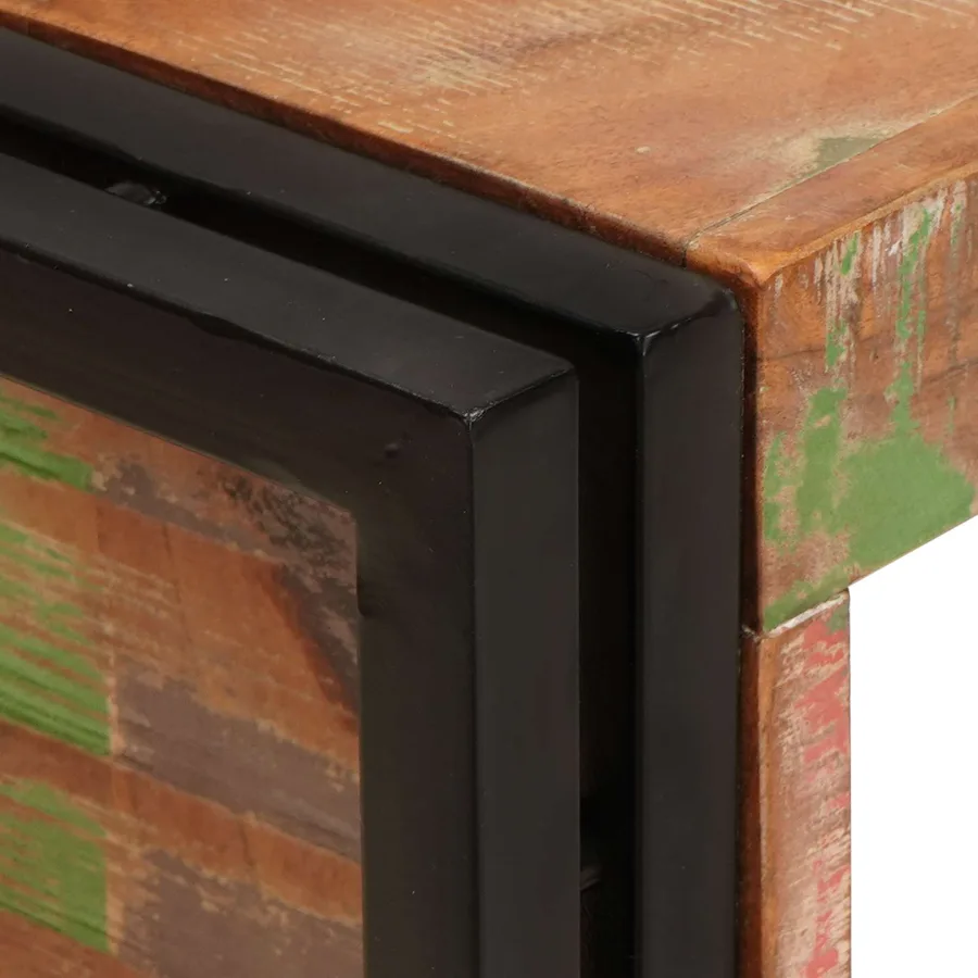 Étagère à vin Marron 120 x 45 x 33 cm Bois récupéré massif - 7