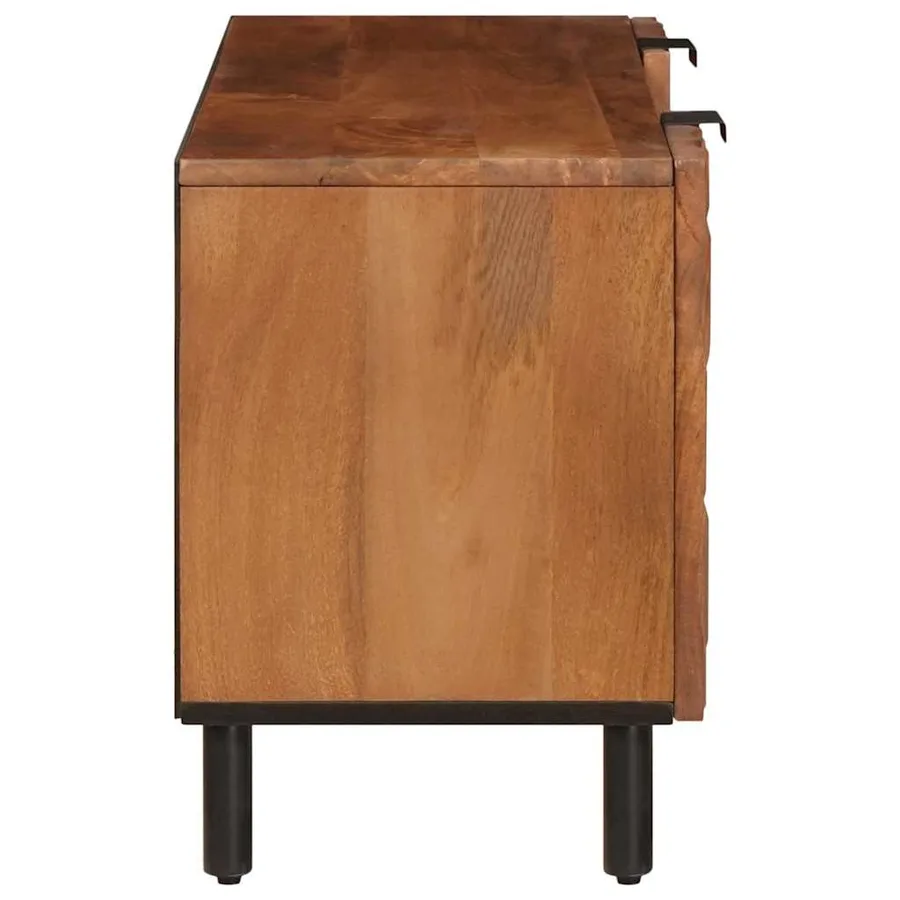 Meuble TV avec tiroir Finition Acacia Brun 105 x 33 x 46 cm - 4