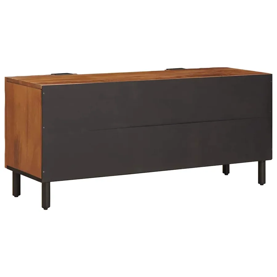 Meuble TV avec tiroir Finition Acacia Brun 105 x 33 x 46 cm - 5