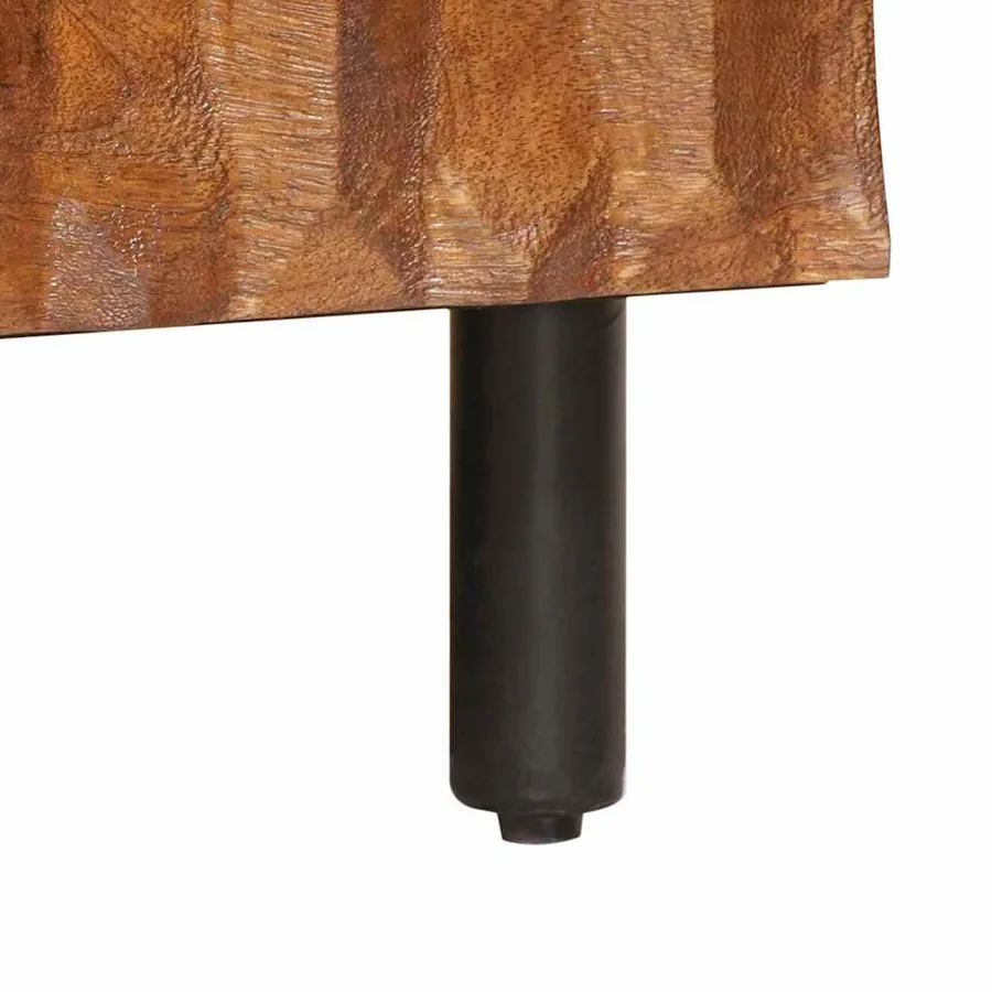Meuble TV avec tiroir Finition Acacia Brun 105 x 33 x 46 cm - 8