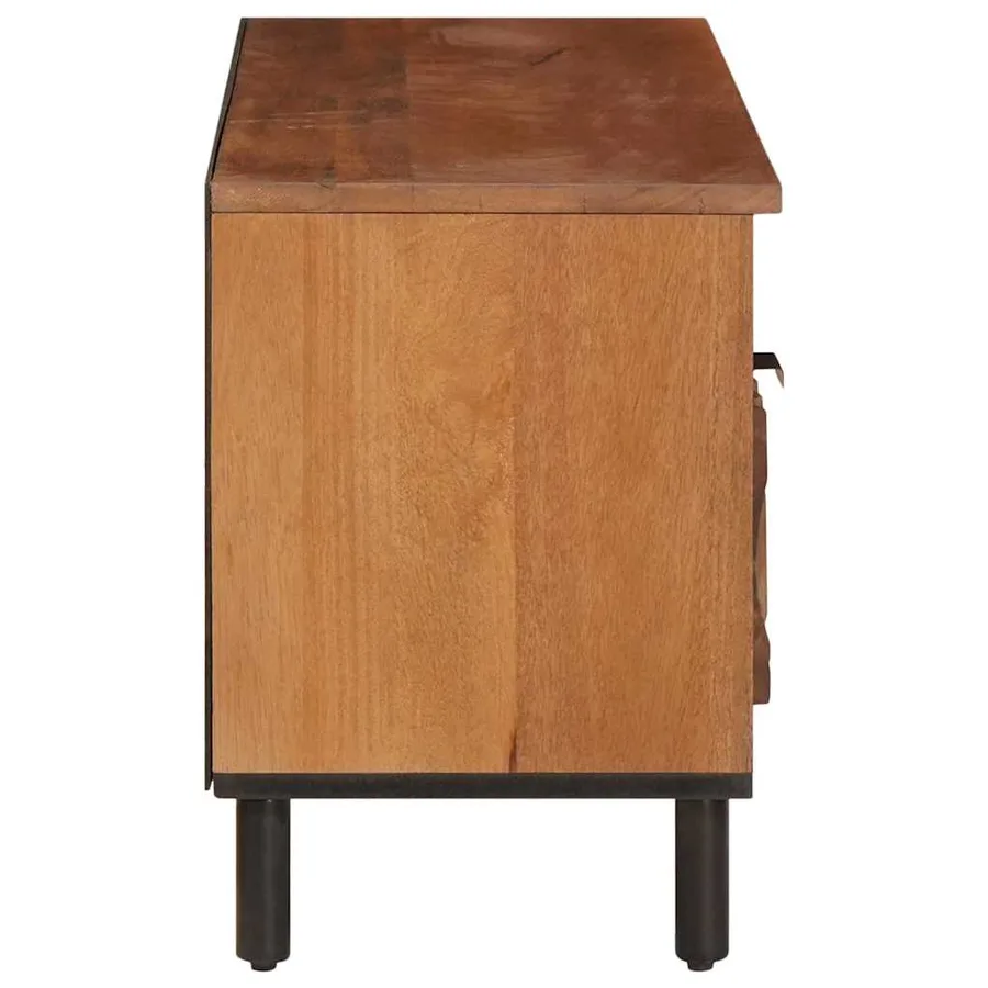 Meuble TV avec tiroir Finition Acacia Brun 100 x 33 x 46 cm - 4