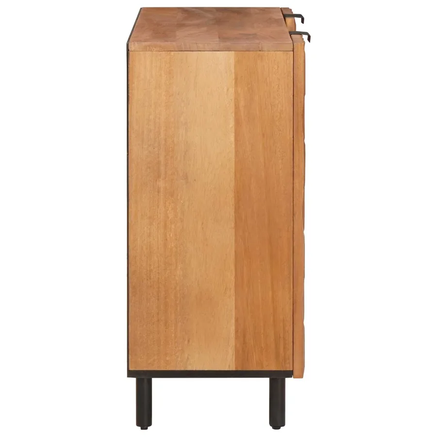 Buffet avec étagère Finition Acacia Brun 90 x 33 x 75 cm - 4