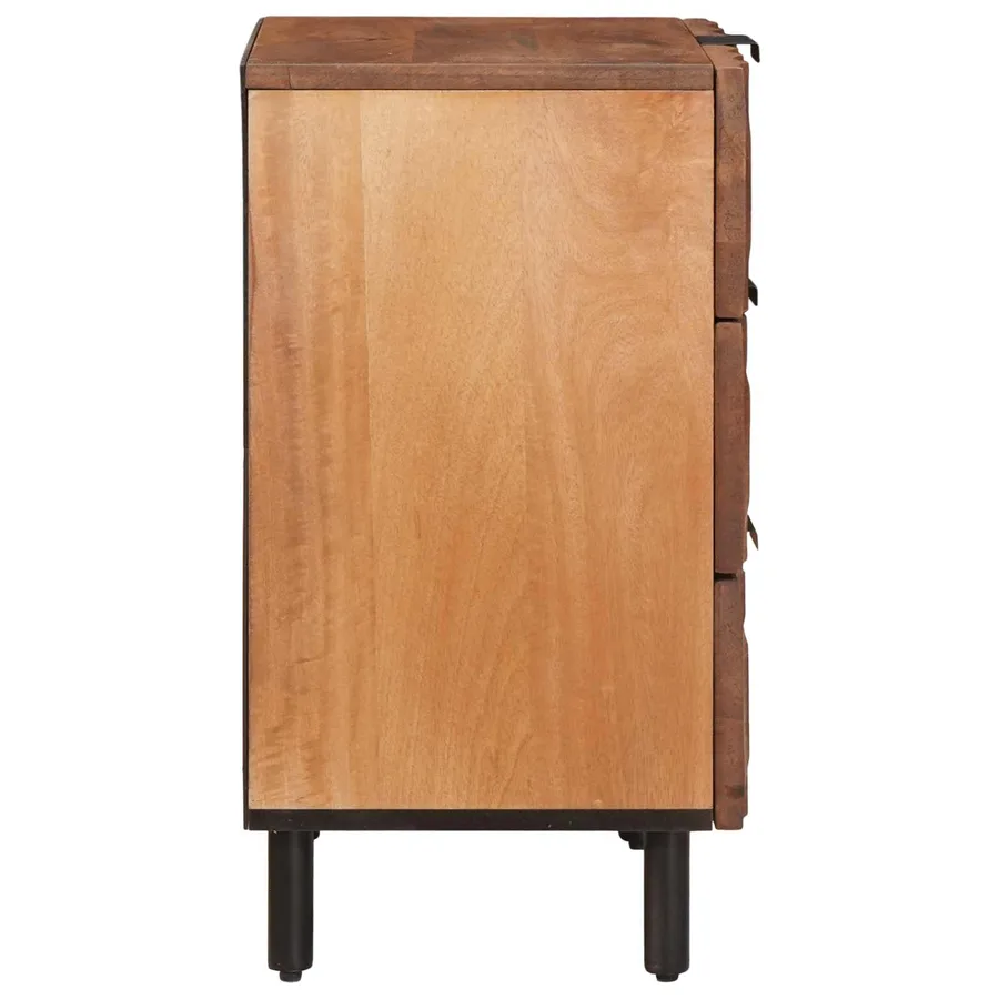 Cabinet de chevet Marron 50 x 33 x 62 cm Bois de mangue massif - 4