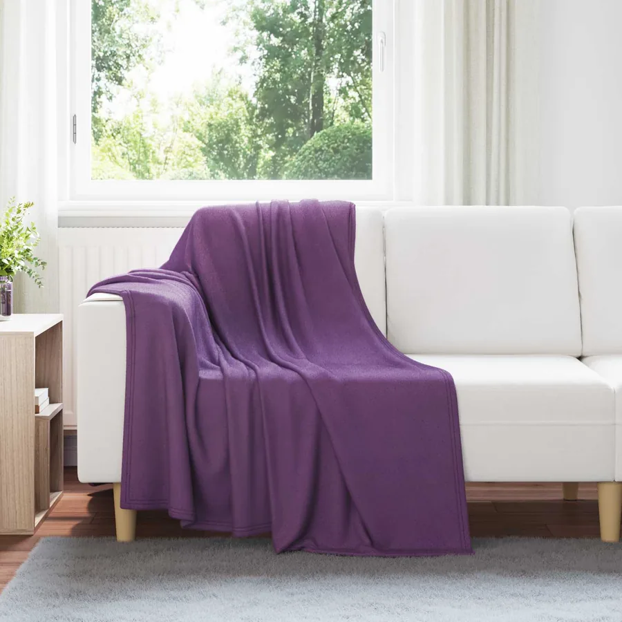 Couvertures à jeter 24 pcs Violet 170 x 130 cm Toison