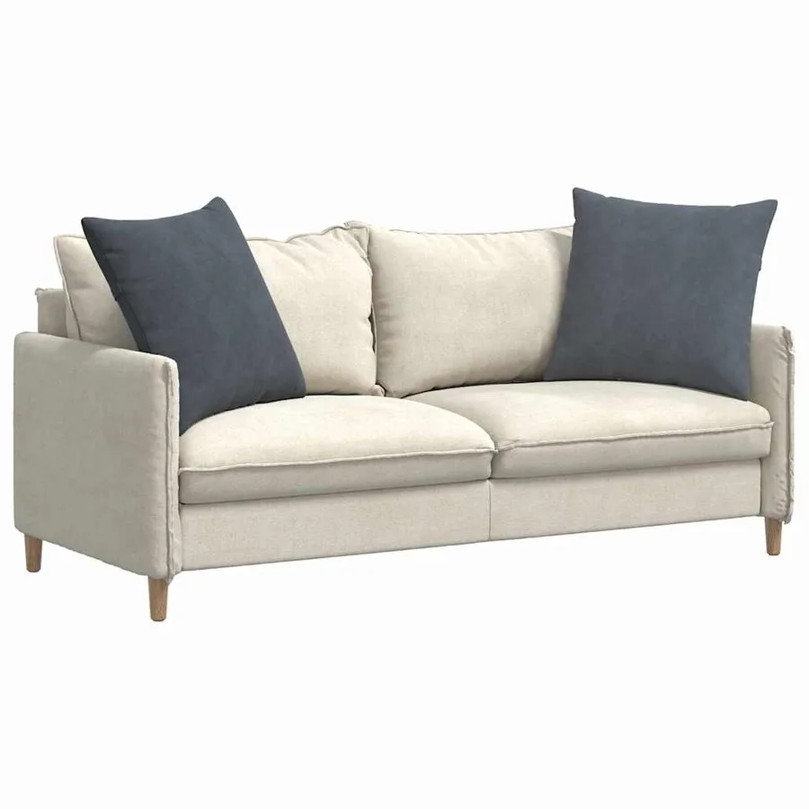 Coussins de canapé 2 pcs Gris foncé 80 x 80 cm - 3