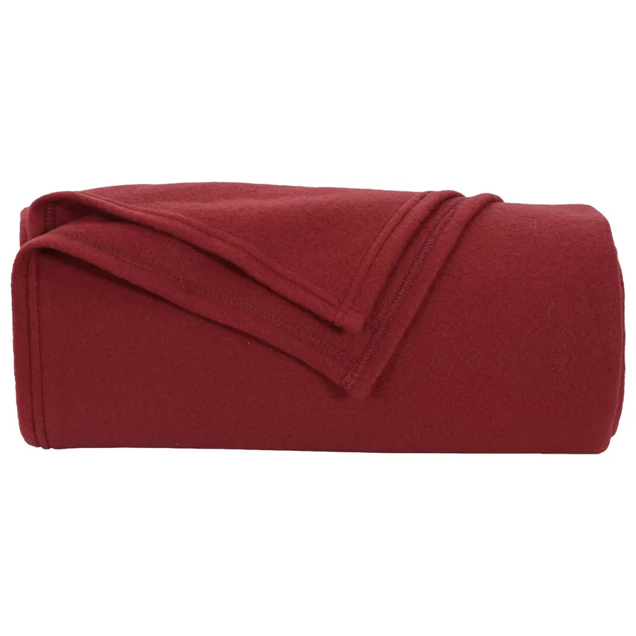 Couvertures à jeter 6 pcs Rouge Bordeaux 240 x 220 cm Toison - 5