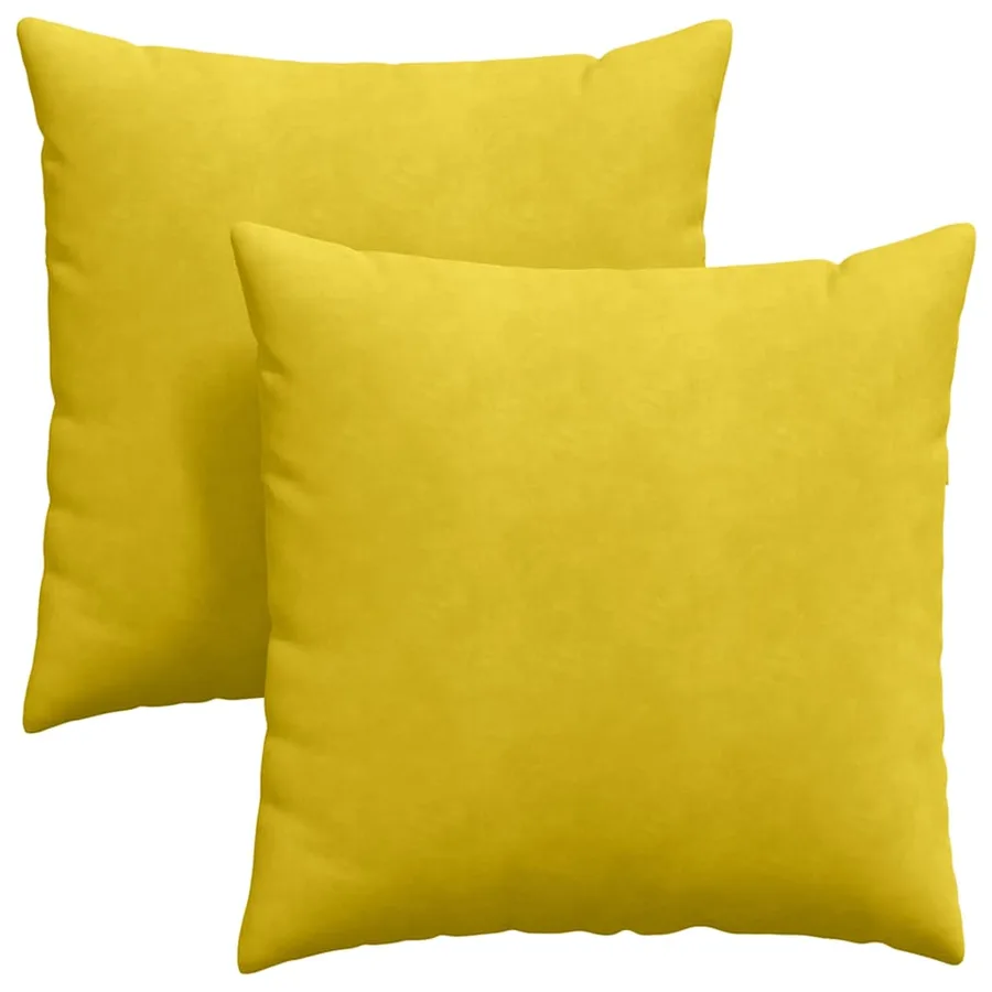 Coussins de canapé 2 pcs Jaune 80 x 80 cm - 2