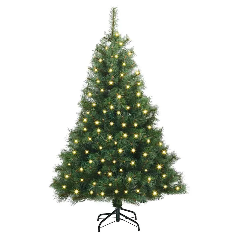 Sapin de Noël artificiel avec 150 LED Vert 120 cm PE et PVC - 3