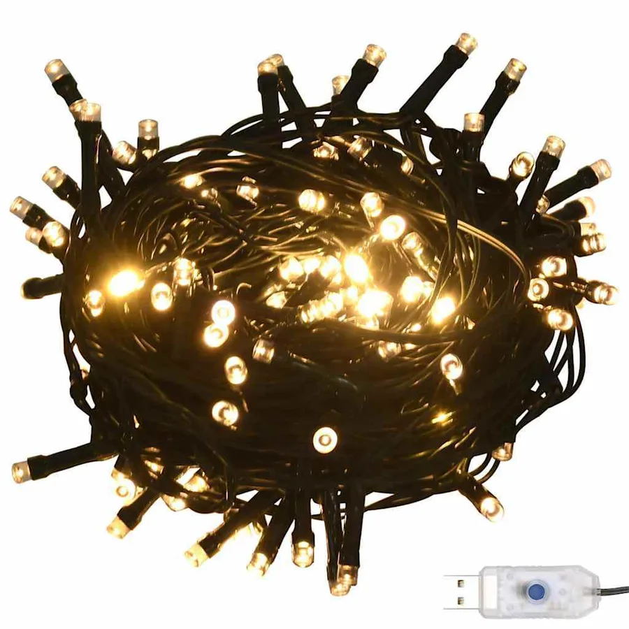 Sapin de Noël artificiel pré-éclairé avec set de boules 120 cm - 3
