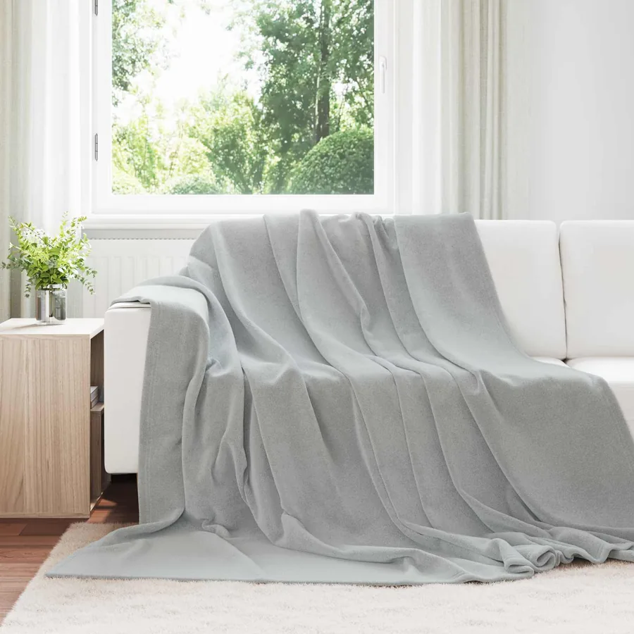 Jeté Gris 220 x 240 cm Toison