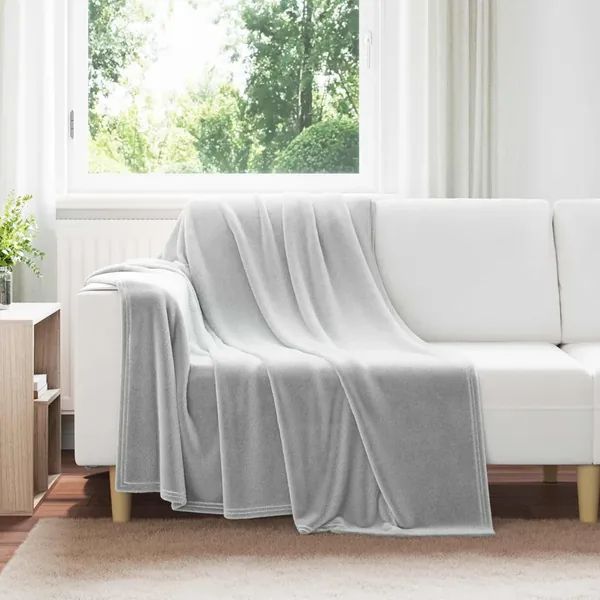 Couvertures à jeter 6 pcs Gris 150 x 200 cm Toison