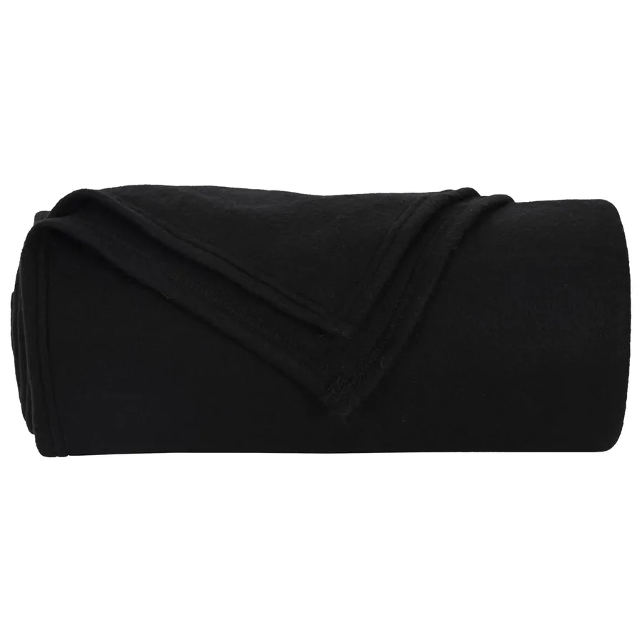 Couvertures à jeter 6 pcs Noir 240 x 220 cm Toison - 5