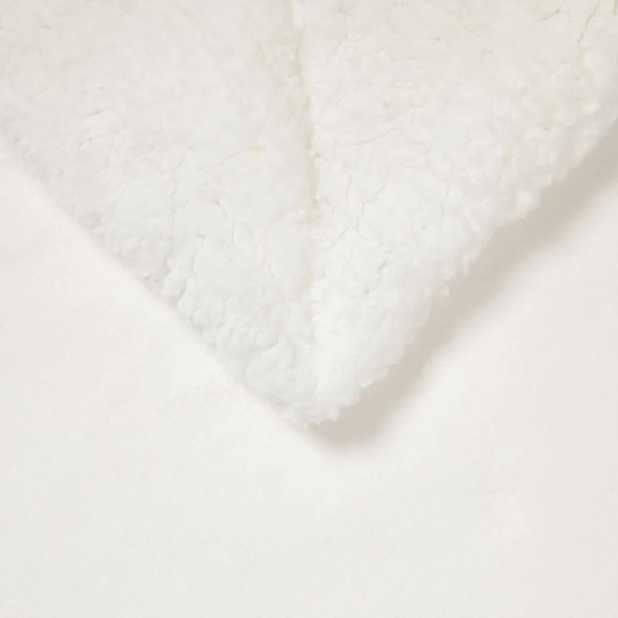 Jeté Blanc 150 x 200 cm Toison - 5