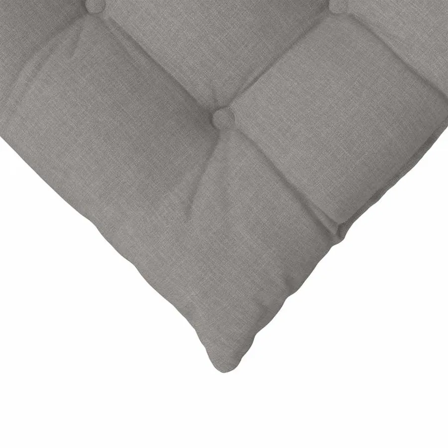 Coussins de siège 4 pcs Taupe 40 x 40 x 6 cm tissu - 9