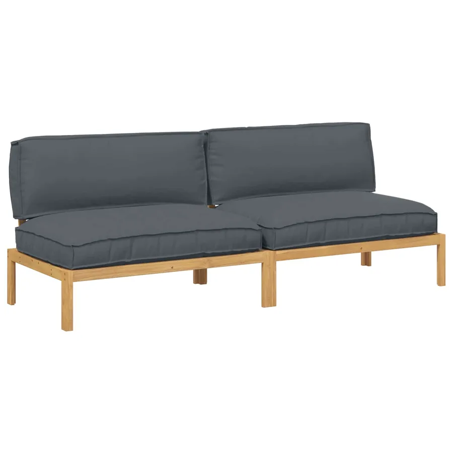 Ensemble de Canapés avec coussin Anthracite 240 x 92 x 69 cm - 2