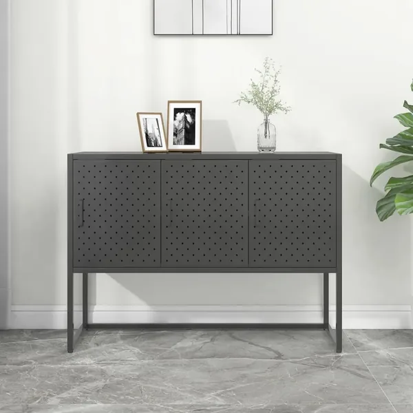 Buffet Anthracite 105x35x75 cm Acier