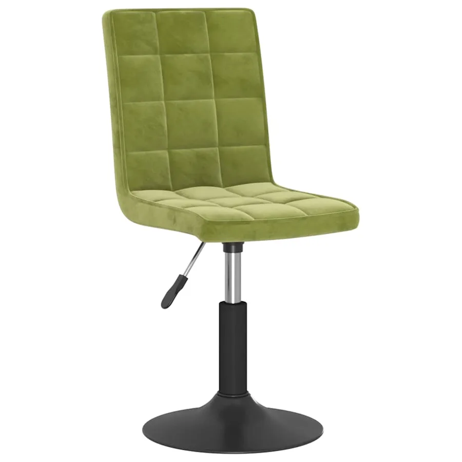 Chaises pivotantes à manger lot de 2 vert clair velours - 3