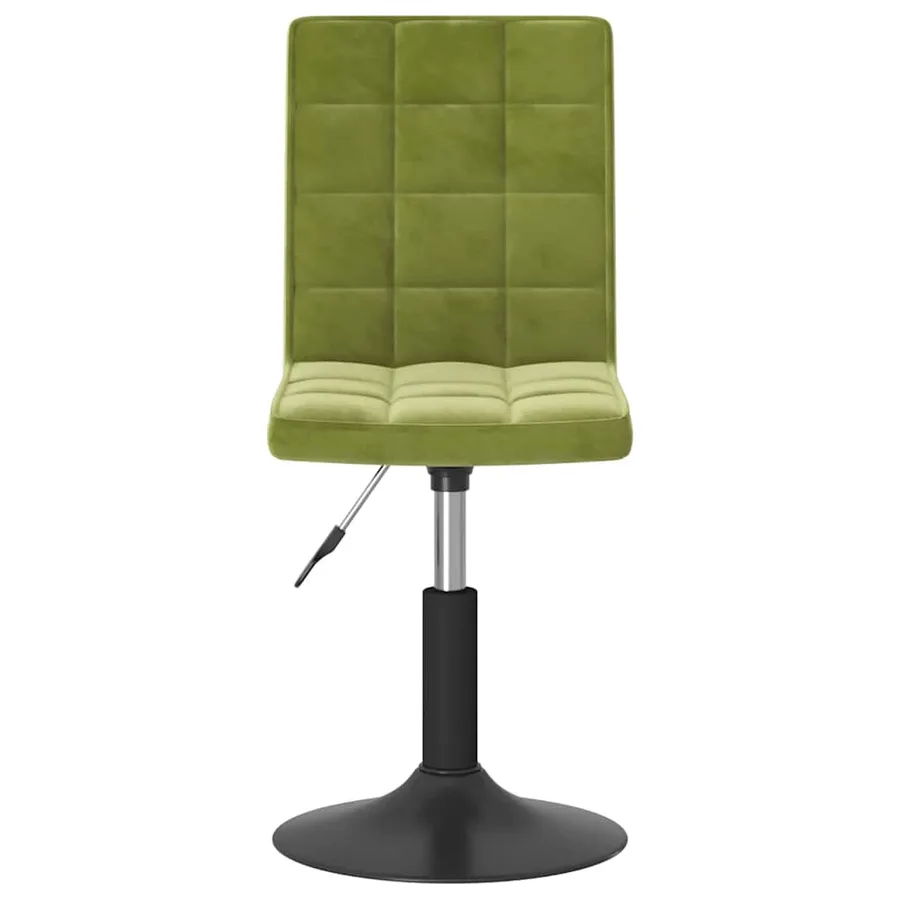 Chaises pivotantes à manger lot de 2 vert clair velours - 4