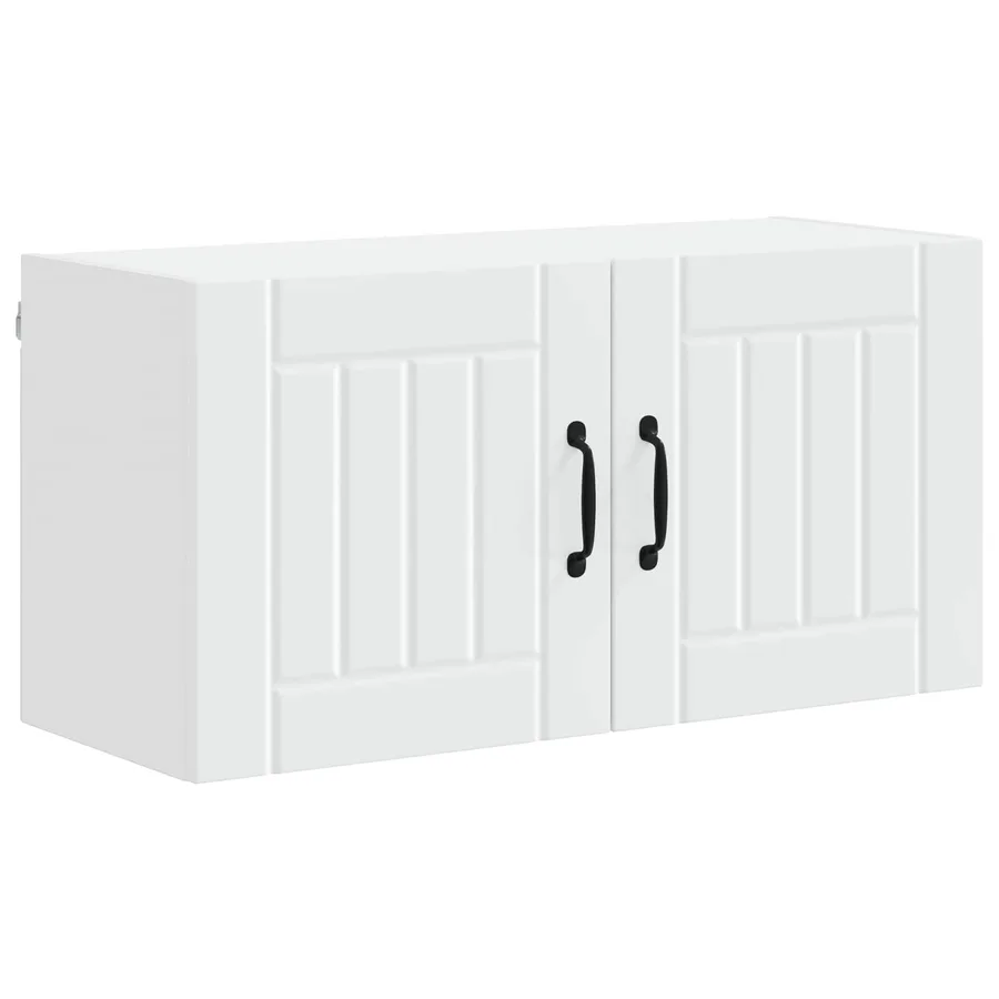 Meuble mural LUCCA Blanc 80 x 31 x 40 cm Bois d'ingénierie - 2