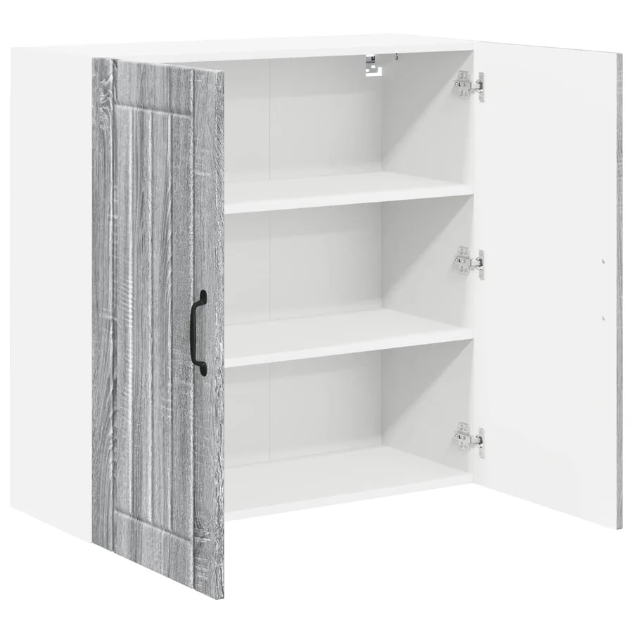 Meuble mural LUCCA Sonoma gris 80 x 31 x 80 cm - 5